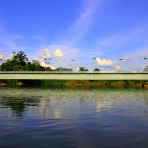 Construction of 100M Single Span BATU 6 UHPC Bridge