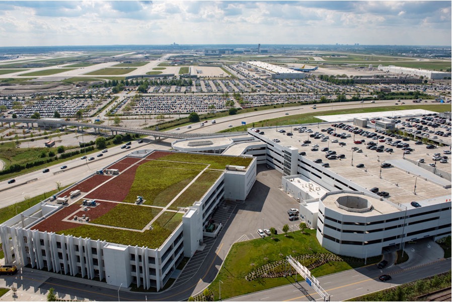 Precast Concrete Parking Structures: Chicago O'Hare Airport