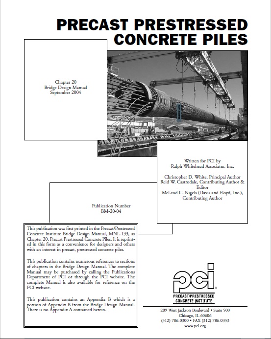 BM20 - Prestressed Concrete Piles - Chapter 20 FREE PDF